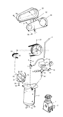 Page A Diagram and Parts List for HL7024  Campbell Hausfeld Compressor
